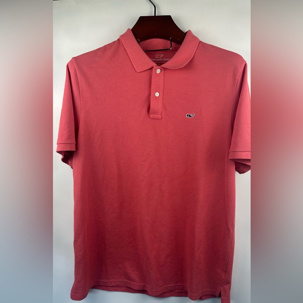 Vineyard Vines Men’s Shirt Polo Golf Orange Cotton Small‎